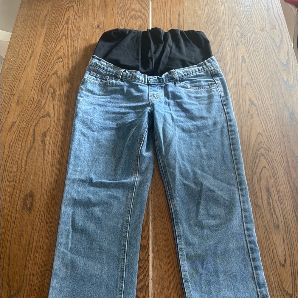 PrettyLittleThing Blue Straight Leg Jeans